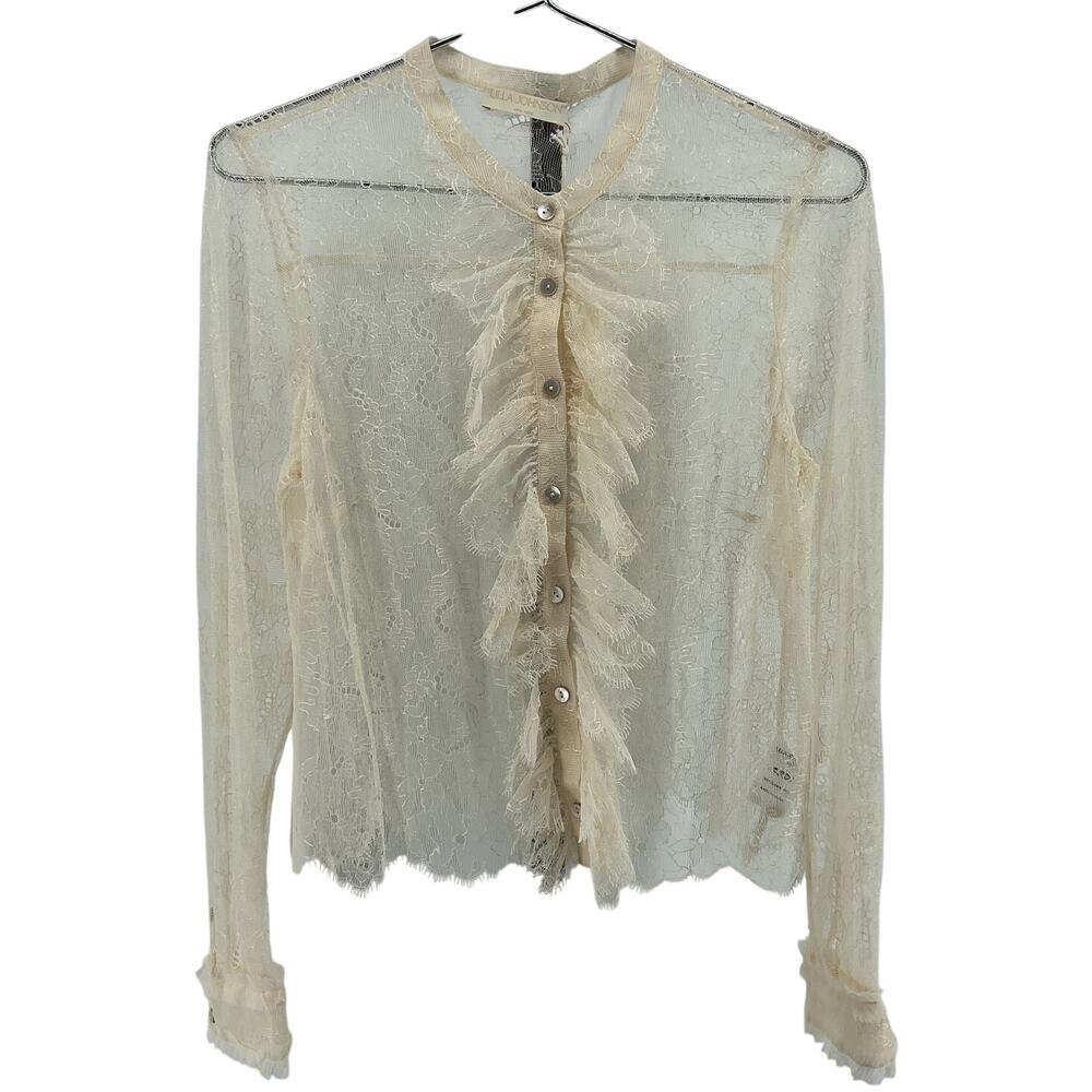 Ulla Johnson Sheer Cowrie Cecile Top Size 10 NWT - Picture 2 of 5